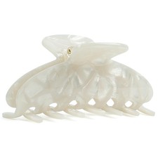 4 Inch Pearl White Hair Claw Clip Acetate NonSlip Strong Hold Jaw Clip