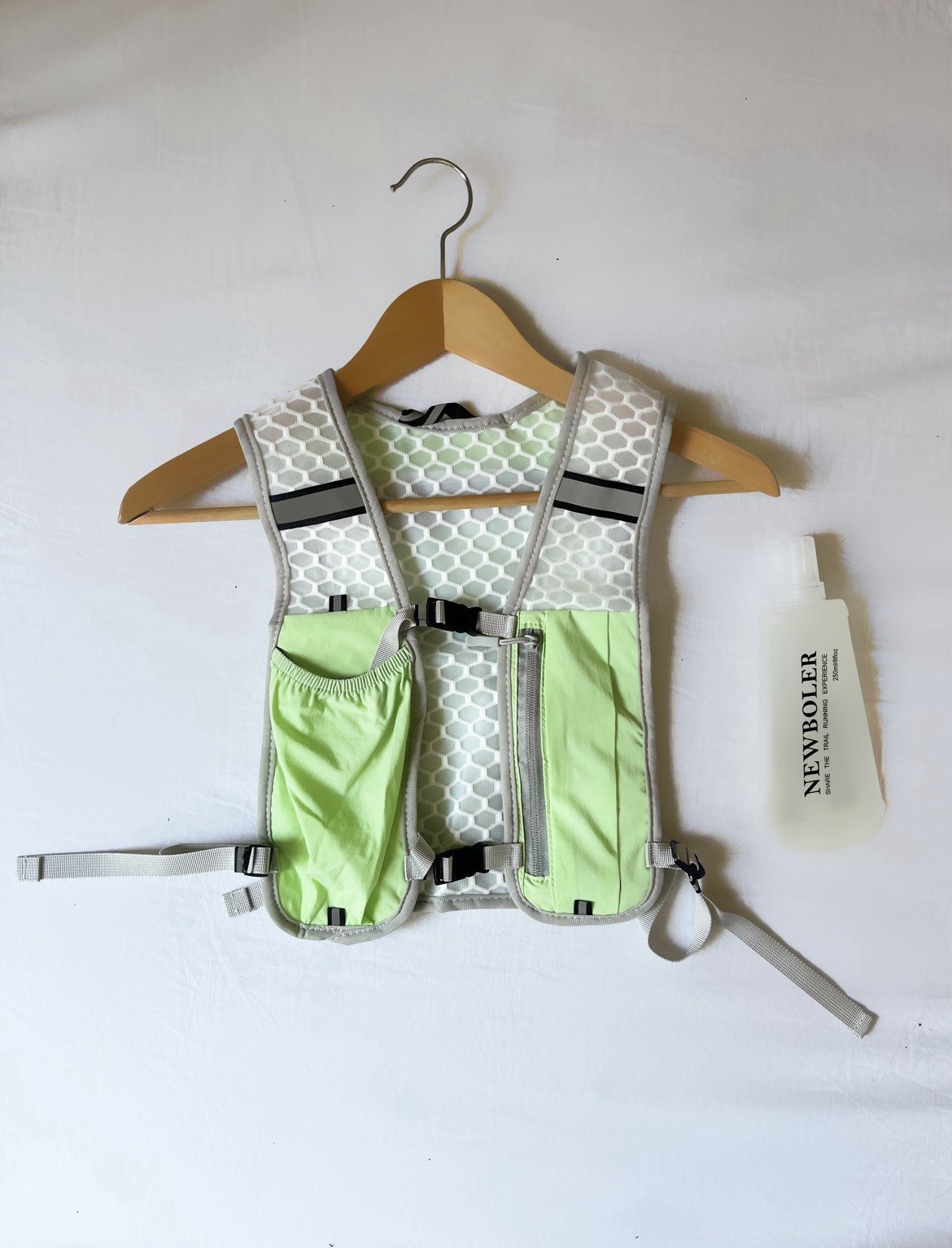 Gilet d'hydratation course à pied avec poches zippées smartphone