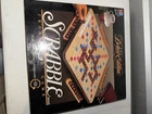 Vintage Scrabble Deluxe Edition Crossword Game Milton Bradley 1989 Complete