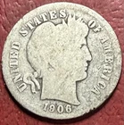 1906-O Barber Dime.  Free Shipping