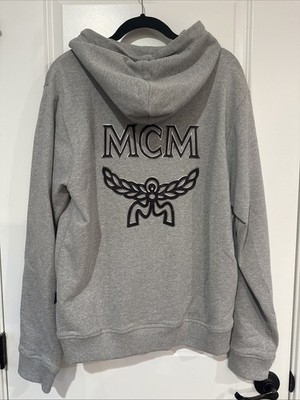 MCM Large Logo Full Zip Sweatshirt Hoodie / Hooded Jacket Men's Sz Large NEW NWT