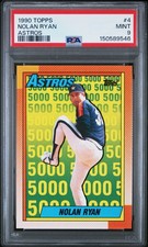 1990 TOPPS ASTROS #4 NOLAN RYAN PSA 9