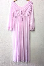 Vintage GM Sheer Robe Lace Coquette Victorian Tradwife ILGWU Size Medium