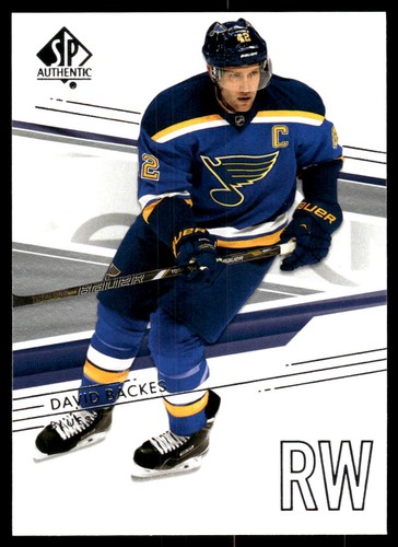 2014 SP Authentic David Backes #55 card