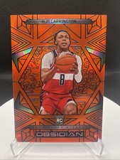 2024-25 Panini Obsidian Bub Carrington Electric Etch Orange Flood RC /125 #179