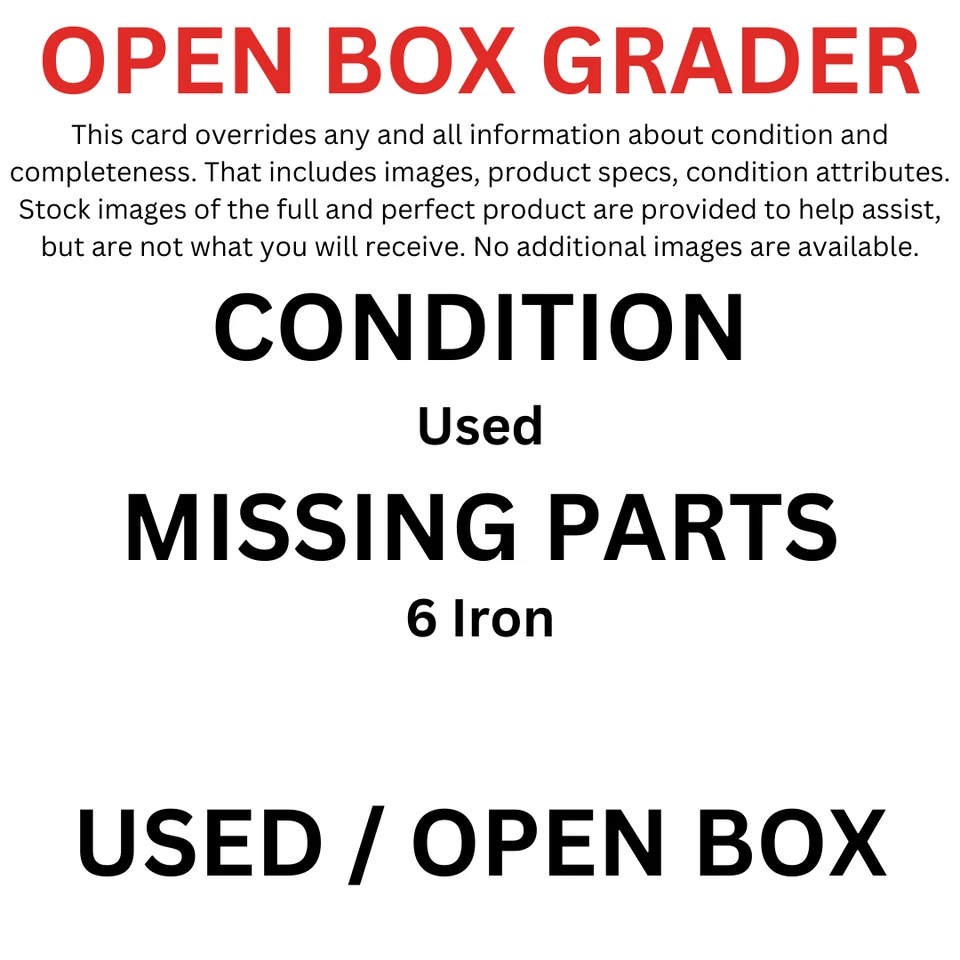 Defect MacGregor DX Carbon Steel Iron Set MRH, Graphite Regular, Missing #6 Iron - Image 2 of 2