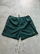 Y2K Nike Big Swoosh Vintage Streetwear Green Shorts Size: L