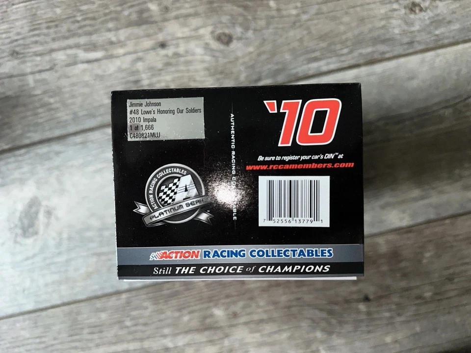 Jimmie Johnson Diecast Car Lowe’s Honoring Our Soldiers 2010 Impala 1:24 NASCAR - Image 4 of 4