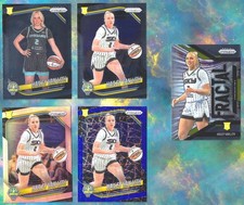 5 Hailey Van Lith Rookie 2025 WNBA Prizm Silver Blue Velocity Fractal Base Cards