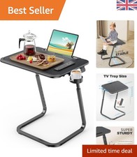 Multi-Purpose Adjustable Sofa & Bedside Tables with Sturdy U-Legs, Tablet Slo...