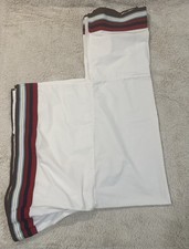 Pottery Barn Kids Crib Bed Skirt Nautical Red Navy Blue Brown Cotton 16" Drop