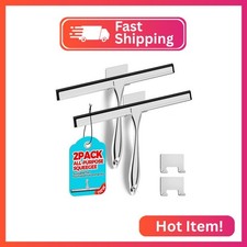 ALFLOD 2PACK 12-Inch All-Purpose Shower Squeegee for Shower Doors, Tile Shower W