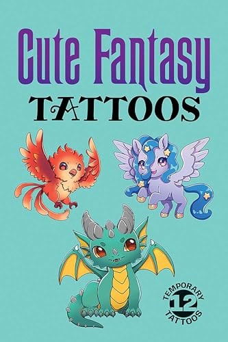 Cute Fantasy Tattoos by Dover Publications Inc (Paperback Book) - Image 2