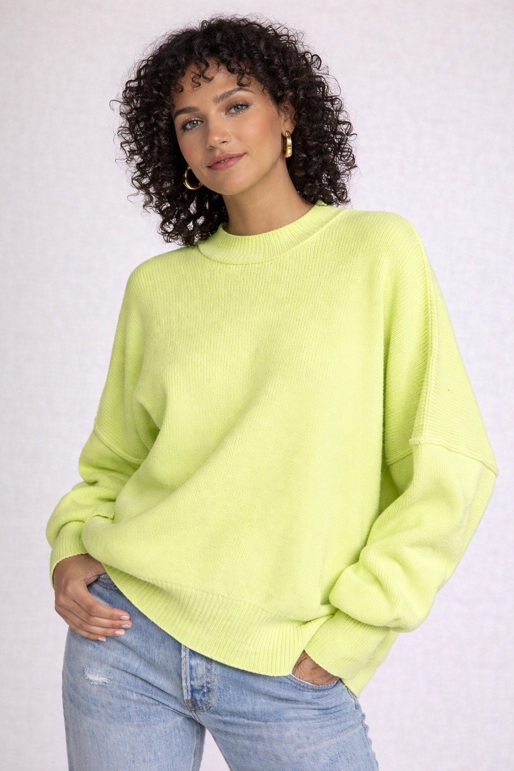 Free People OB991232 Womens Acid Lime Easy Street Tunic Size Small