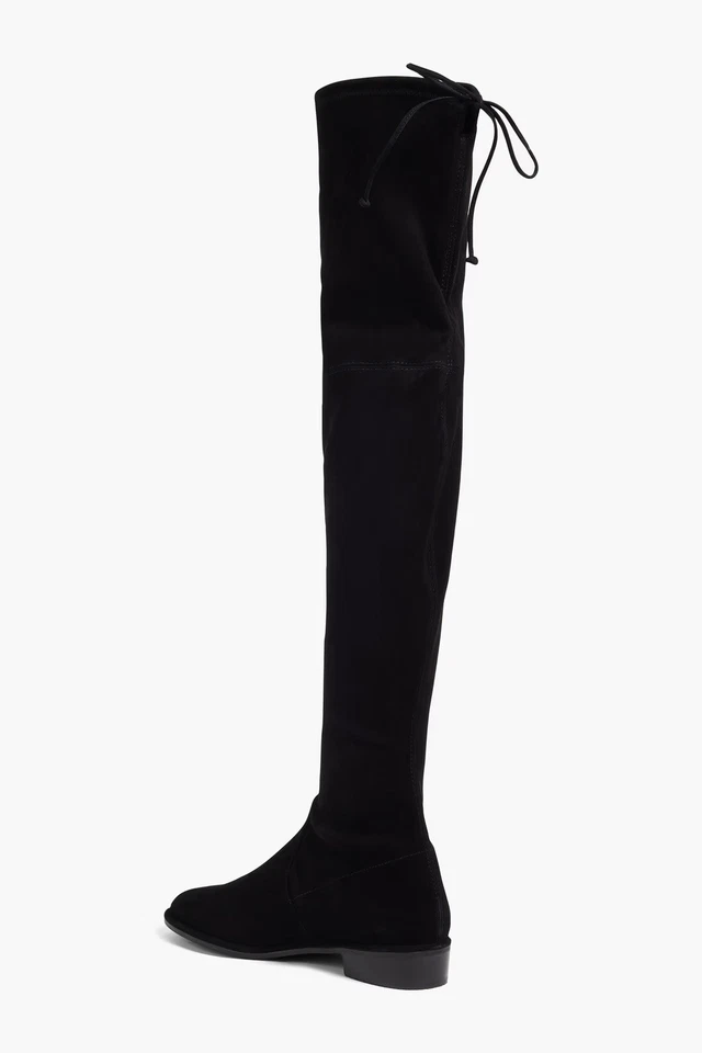 Stuart Weirzman lowland over the knee black suede boots size 7.5 - Image 4 of 4