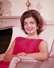 Jacqueline Kennedy Posing Red Dress 4x6 Picture Celebrity Print