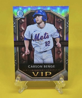 2025 Bowman Chrome #VIP-17 Carson Benge NY Mets