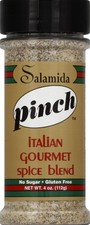 Salamida Pinch Italian Gourmet Spice Blend, 4 oz Perfect 4 Ounce (Pack of 1) 