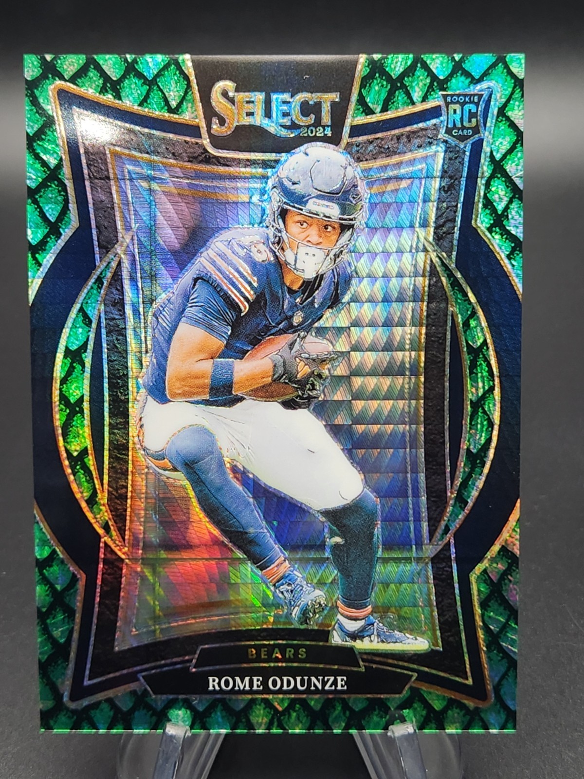 Rome Odunze 2024 Panini Select Concourse Dragon Scale Rookie #72/81