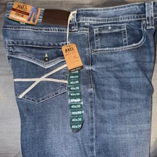 AXEL BRAND Mens Slim Boot Stretch Blue Denim Jeans 40x30 NWT