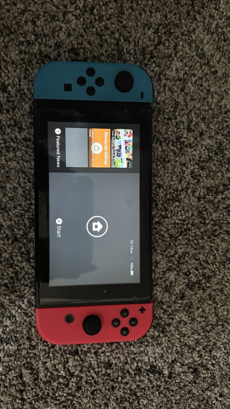 Nintendo Switch Console Black with Blue & Red Joy-Con, Wi-Fi, HDMI, USB-C