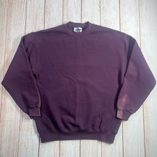 Vintage Lee Heavyweight Crewneck Sweatshirt Adult Medium Purple Faded