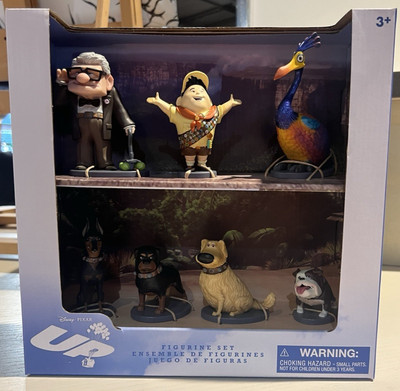 Disney Parks Pixar UP Russell Dug Carl Kevin 7 pc Figurine Figure Playset NEW