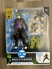 McFarlane Toys DC Multiverse The Joker Dark Knight Artist Series Gold Label NEW
