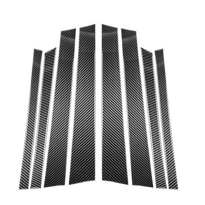 Real Carbon Fiber B Pillar Overlay Sticker Trim Fit For BMW F15 X5 2014-2018