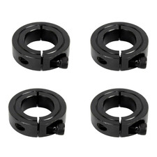 1/2" Bore Single Split Shaft Collar Black Oxide Set Screw Style 4 P