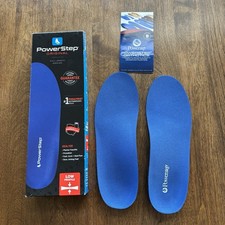 Powerstep Original Full Length Insoles Mens 10-10.5 Womens 12 Low Profile NIB