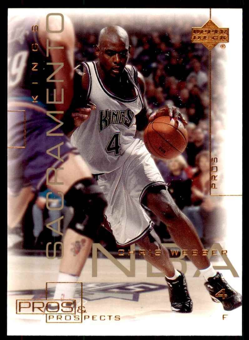 2000-01 Upper Deck Pros & Prospects Chris Webber Basketball Cards #70