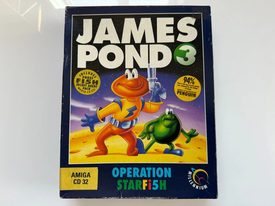 James Pond 3 Operation Starfish Amiga CD32 Big Box - UK PAL VGC CIB - Tracked - Image 3 of 4