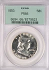 1953 Franklin Half Dollar Proof PCGS PR66 PF 66 OGH Gem Coin 50C