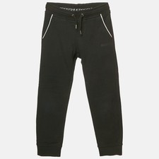 Boss by Hugo Boss Kids Black Cotton Knit Drawstring Joggers 6 Years