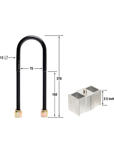 Whiteline Rear Lowering Block Kit 2.5 fits Chrysler Valiant 3.7 VE (KLB101-25) - Picture 2 of 12