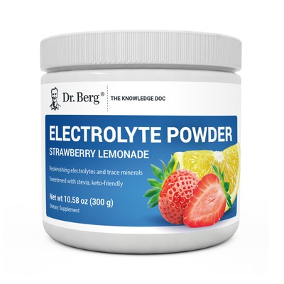 Dr. Berg Zero Sugar Hydration Keto Electrolyte Powder - Enhanced w/ 1000 mg o...