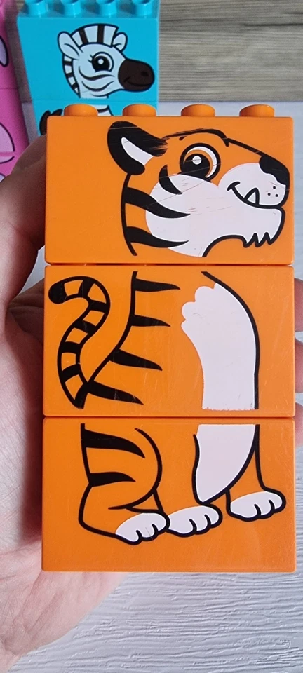 LEGO Duplo My First Fun Puzzle (10885) Animals Tiger Zebra Giraffe Flamingo Croc - Image 4 of 4