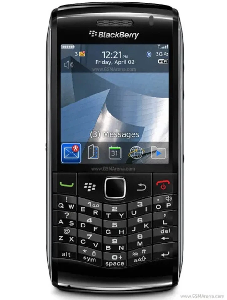 BlackBerry Pearl 9105 Original 9105 Mobile Phone 3G GSM WiFi QWERTY Smartphone - Immagine 2 di 4
