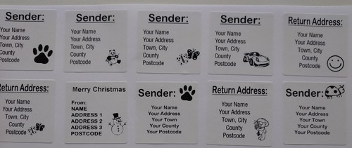 Address Labels Sender Labels Return Address Labels 1000 On A Roll 36mm x36mm - Picture 6 of 11