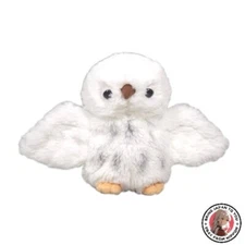 NEW Sun Lemon Fluffy Owl White S 22 × 10 × 13cm Plush Animal