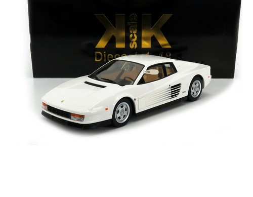 1984 FERRARI TESTAROSSA (US VERSION) WHITE 1:18 CAR BY KK SCALE MODELS 180502