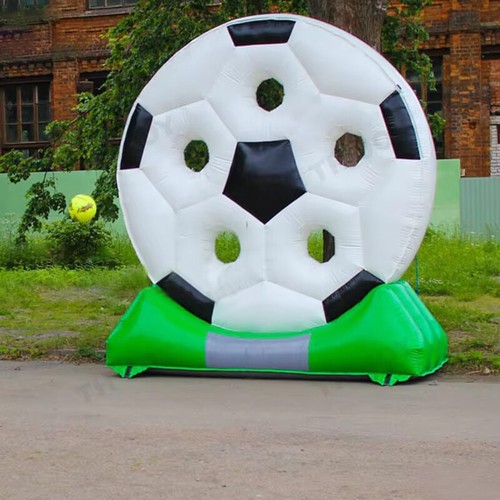 10FT Carnival Inflatable Football Target Round Inflatable Goal Wall Balls Board - Picture 3 of 10