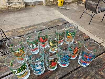 VTG 1960 12 DAYS OF CHRISTMAS DRINKING GLASSES CHRISTMAS/HOLIDAY INDIANA  GLASS | eBay