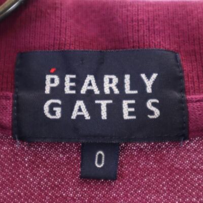 PEARLY GATES - ハラミ PEARLY GATES made in Japan golf Short sleeve Polo shirt