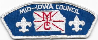 Mid-Iowa Council Strip T-1 LTwill Cloth Back CSP SAP Boy Scout of America BSA