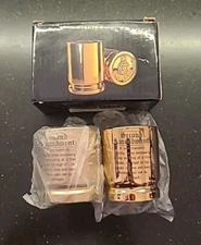 Old Southern Brass 50 Caliber Shot Glasses (Set Of 2) Second Amendment (B1-D8)