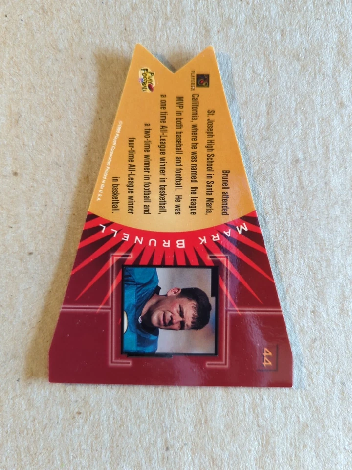 1998 Playoff Contenders: Pennants Green Felt #44 Mark Brunell  Jaguars  - Image 4 of 4