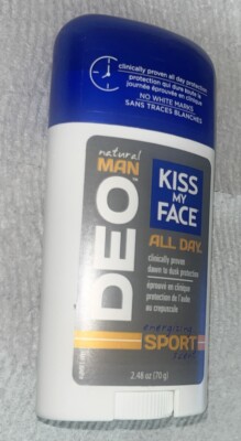 Kiss My Face Natural Man Deo Deodorant Energizing Sport Scent 2.48 oz. Stick
