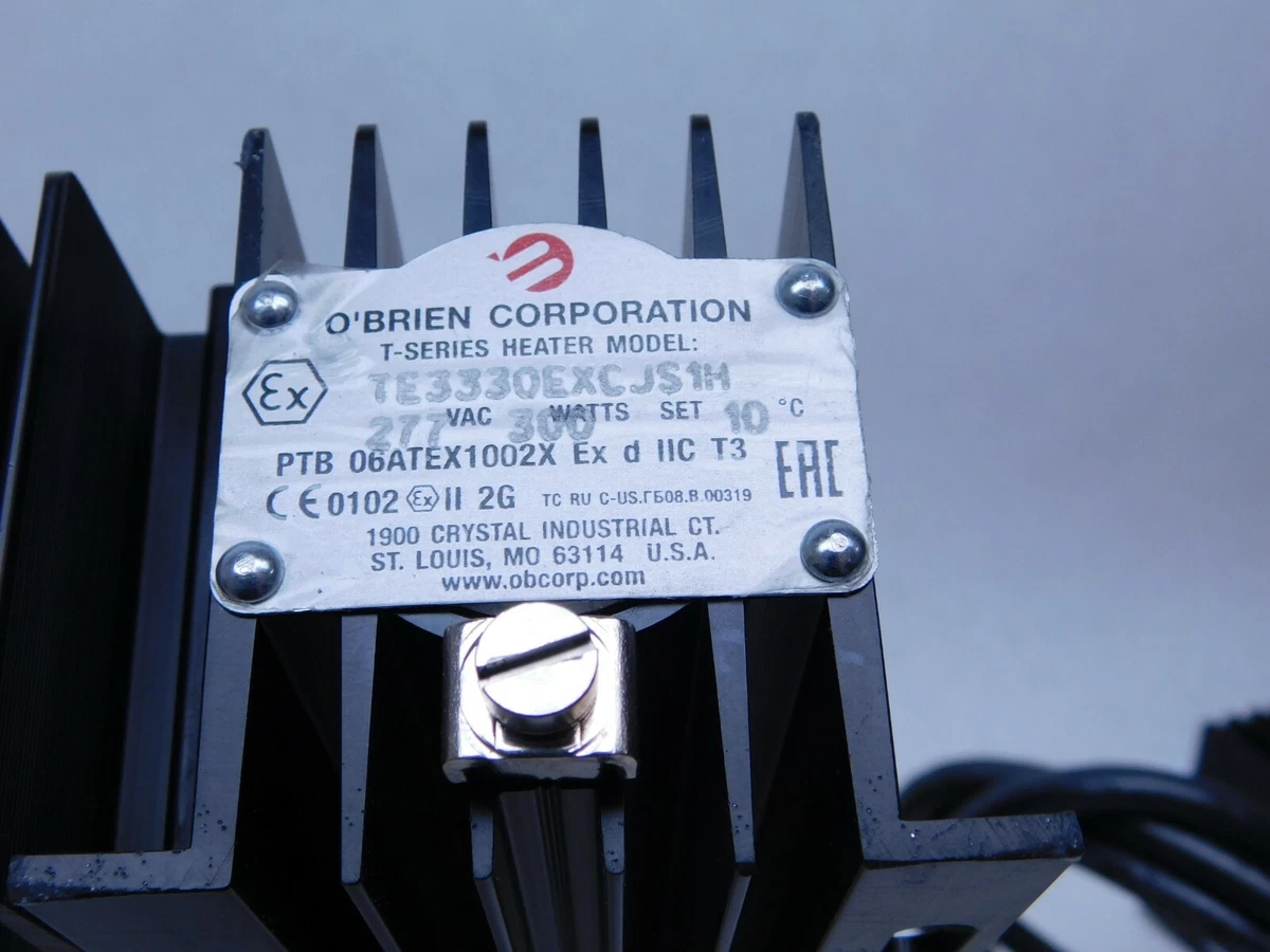 Ou0026#039;brien Corp. TE3330EXCJS1H T-Series Enclosure Heater 277VAC 300W 10°C  (50°F) BV | eBay